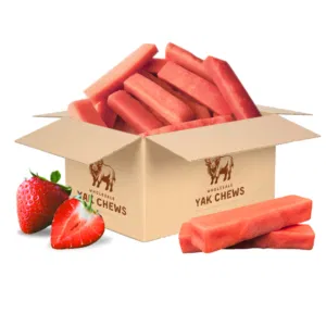 Wholesale Himalayan Yak Milk Dog Chews - Strawberry Flavor, Natural