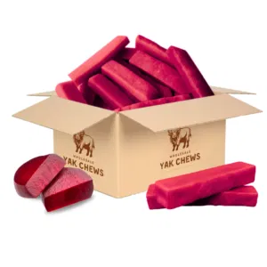 Wholesale Himalayan Yak Milk Dog Chews - Beet Flavor, Natural